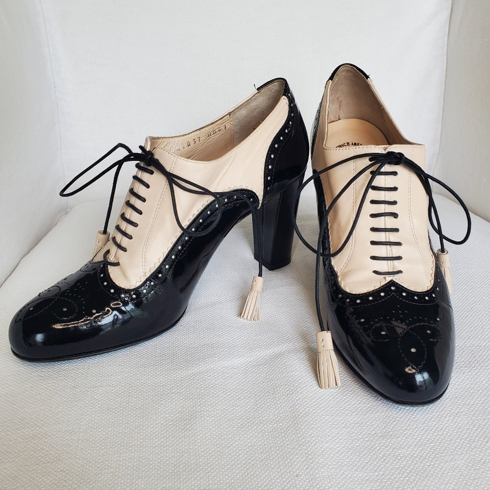 Bally Glania Spectator black/cream size 37 US 6 1/2